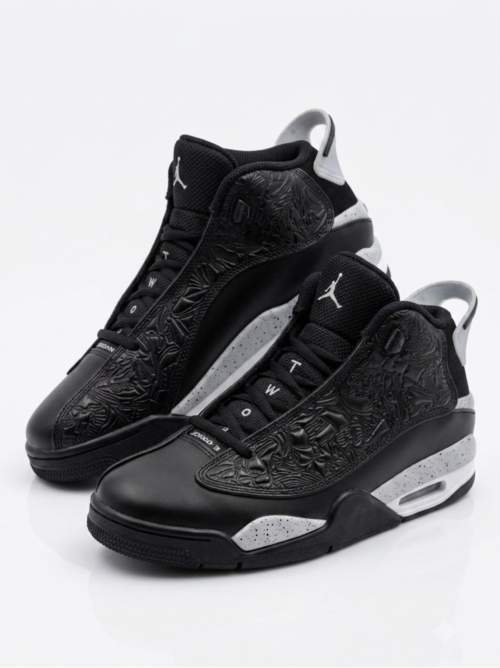 Jordan Dub Zero GG BG Black Wolf Grey Oreo Laser 311047-002 Size 6.5Y / Woman 8